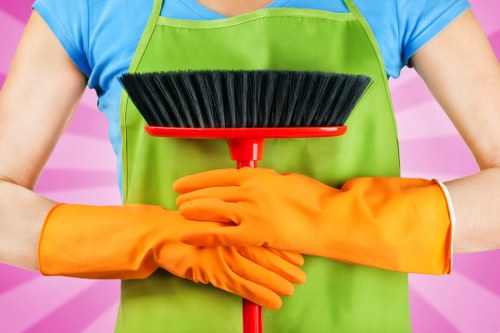 Professional stain removal process in a Canary Wharf property