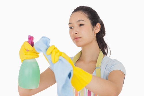 Insured Canary Wharf cleaning service operating safely in a commercial building